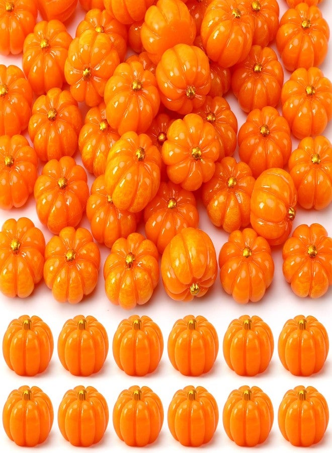 Jansun 45 Pcs Fall Mini Pumpkins, Tiny Halloween Mini Pumpkins for Crafts DIY Artificial Resin Pumpkins Vase Bowl Filler Home Indoor Fall Halloween Thanksgiving Autumn Table Decorations - Image 1